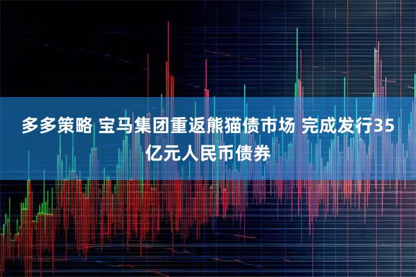 多多策略 宝马集团重返熊猫债市场 完成发行35亿元人民币债券